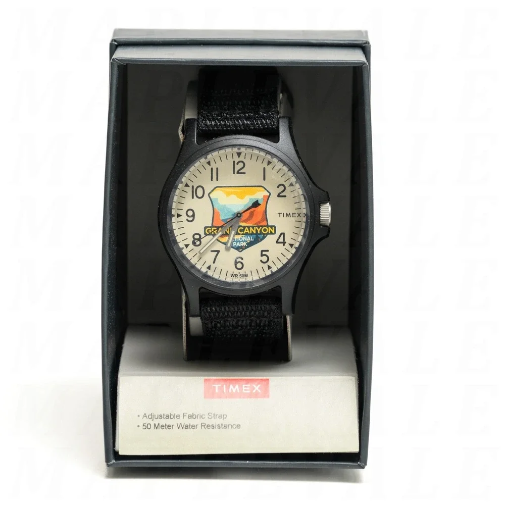 Timex Grand Canyon National Park 40mm Watch w/ Black Strap Unisex Wristwatch NIB